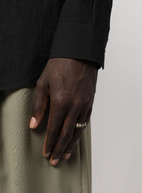 engraved-logo diamond-detail ring